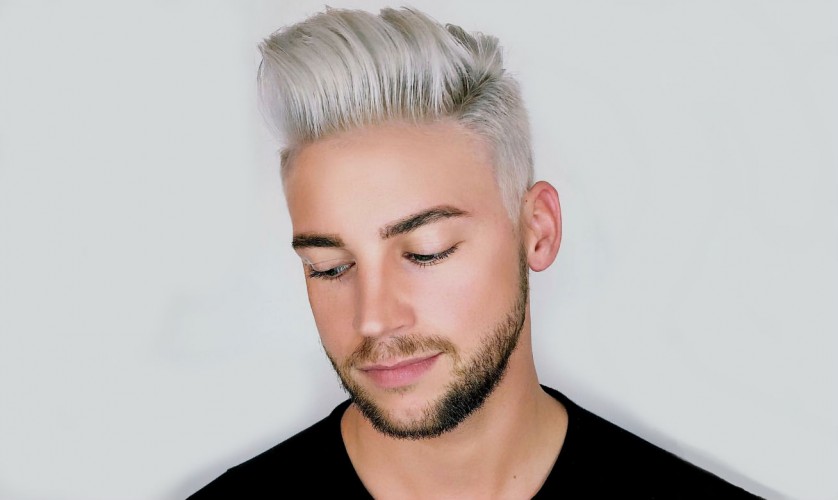 cabelo masculino pintado de loiro